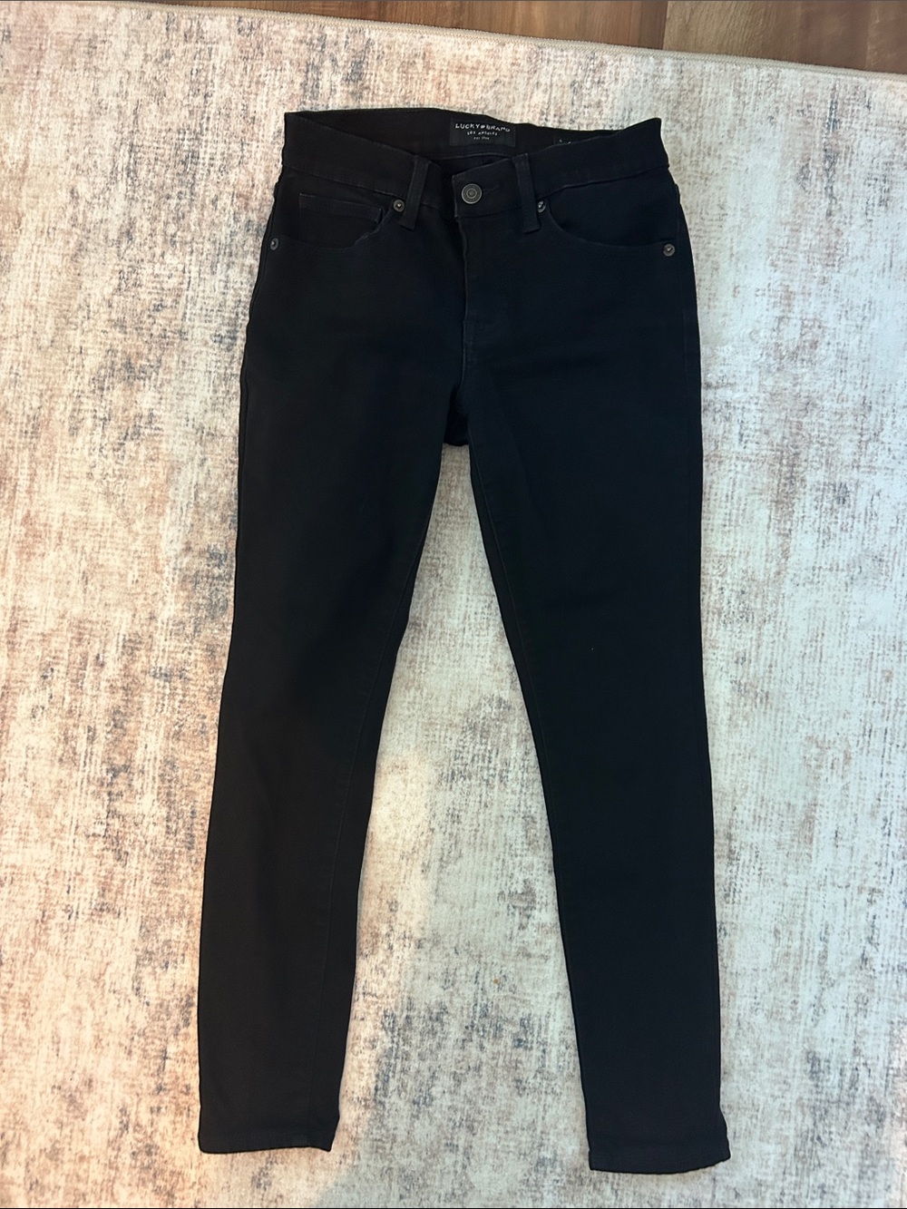 Lucky Brand Black Skinny High-Rise Jeans